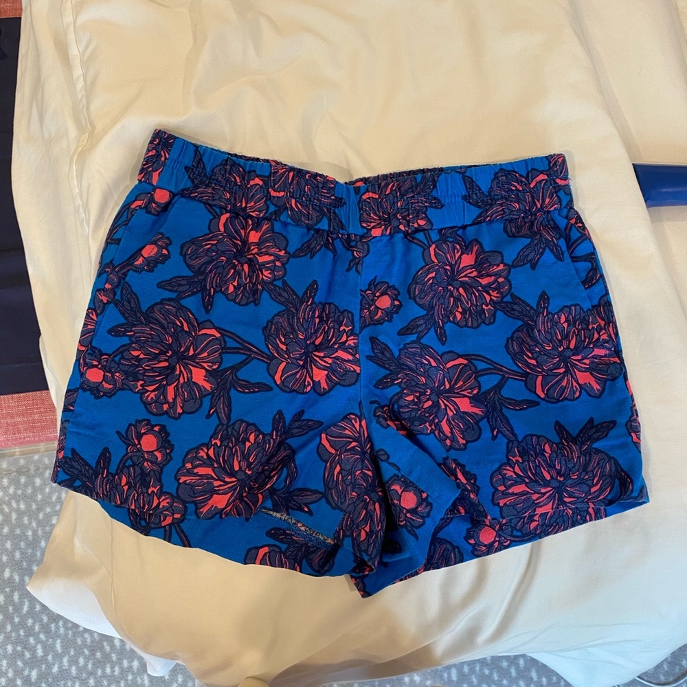 J Crew patterned shorts with pockets